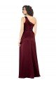 Sydney One Shoulder Formal Silky Satin Bridesmaid Dress / Prom Dress with Subtle Pleats