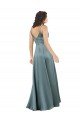 Sydney Formal Silky Satin Floor-Length Long Bridesmaid Dress / Prom Dress with V-Neckline