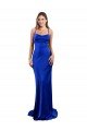 Sydney Open Back Cowl Neck Long Formal Silky Satin Bridesmaid Dress / Prom Dress