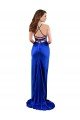Sydney Open Back Cowl Neck Long Formal Silky Satin Bridesmaid Dress / Prom Dress