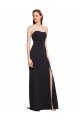 Sydney Strapless Bodycon Long Formal Crepe Bridesmaid Dress / Prom Dress with High Slit