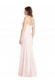 Sydney Strapless Crepe Trumpet Bridesmaid Dress / Prom Dress with Front Slit