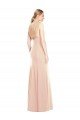 Sydney V-Spaghetti Strap Open Back Bateau Neck Trumpet Bridesmaid Dress / Prom Dress