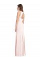 Sydney Diamond Cutout Back Trumpet Bridesmaid Dress / Prom Dress with Front Slit