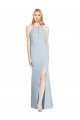 Sydney Full Length Sleeveless Halter Bridesmaid Dress / Prom Dress with Keyhole Back