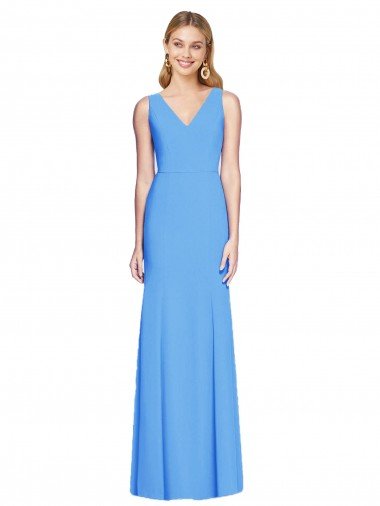 Sydney Flattering Trumpet Long Sleeveless Bridesmaid Dress / Prom Dress with Open Back