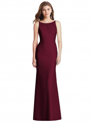 Sydney Open Cowl Back Bateau Neck Trumpet Bridesmaid Dress