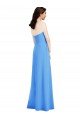 Sydney Strapless Pleated Skirt Crepe Bridesmaid Dress / Prom Dress with Pockets