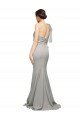 Sydney Long Sweep Train Sweetheart Formal Crepe Bridesmaid Dress / Prom Dress with Tulle One Shoulder