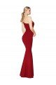 Sydney One Shoulder Long High Neck Sleeveless Mermaid Formal Crepe Bridesmaid Dress / Prom Dress
