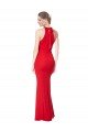 Sydney Halter Neck Keyhole Back Sleeveless Formal Crepe Maxi Bridesmaid Dress / Prom Dress