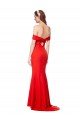 Sydney Cross Front and Back Bardot Sleeveless Formal Crepe Maxi Bridesmaid Dress / Prom Dress