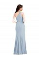 Sydney One Shoulder Draped Cowl Neck Maxi Bridesmaid Dress / Prom Dress