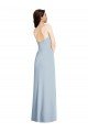 Sydney Strapless Scoop Back Maxi Formal Crepe Bridesmaid Dress / Prom Dress with Front Slit