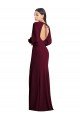 Sydney Puff Sleeves Long Maxi Briddesmaid Dress with Cutout Tie Back