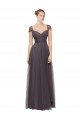 Sydney Sweetheart Neckline Long Tulle Bridesmaid Dress with Straps