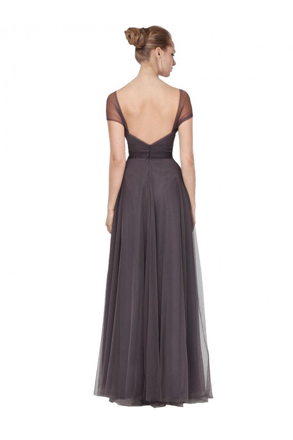 Sydney Sweetheart Neckline Long Tulle Bridesmaid Dress with Straps