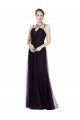 Sydney High Neck Long A-Line Tulle Bridesmaid Dress
