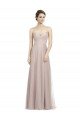 Sydney Long Strapless Tulle Bridesmaid Dress with Pleated Bodice
