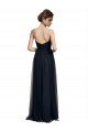 Sydney Strapless Sequined Lace Long Bridesmaid Dress with Pleats