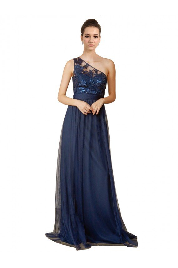 Sydney Sequined Floral Lace Sweetheart Tulle Bridesmaid Dress