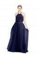 Sydney Long A-Line High Neck Halter Tulle Bridesmaid Dress