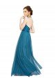 Sydney High Neck Halter Pleated A-Line Tulle Bridesmaid Dress
