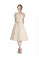 Strapless Short Cocktail Length Tulle Cocktail Bridesmaid Dress with Pleats
