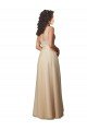 Long Tulle Bridesmaid Dress with Embroidery and Beading