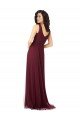 Sydney Long A-Line V-Neck Tulle Bridesmaid Dress
