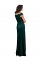 Sydney Floor Length Cap Sleeves Long Formal Velvet Bridesmaid Dress / Prom Dress with High Side Slit