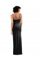 Sydney Modern Floor-Length Formal Velvet Bridesmaid Dress / Prom Dress with Cowl Neck and Spaghetti Straps