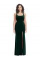 Sydney Square Neck Long Velvet Maxi Bridesmaid Dress / Prom Dress
